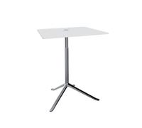 Table D'appoint Little Friend KS13 , Hauteur Réglable, Blanc/ Aluminium Poli