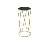Paris prix Table d'appoint ronde - Noir et or