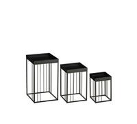 Table d'appoint Mica Decorations Beth Noir Fer H50xl30xL30cm