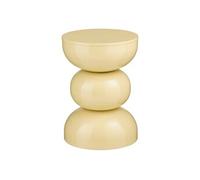 Table d'appoint Mica Decorations Luna Beige Fer H46xl32xL32cm