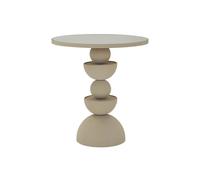 Table d'Appoint Miroir Dune 49cm Crème