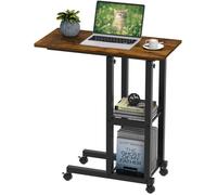 Table D'appoint Mobile Réglable, Tableau Avec des Rouleaux Ordinateur Portable, Table D'appoint, 60*30cm [98]