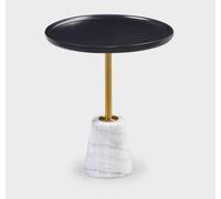 Table d'appoint moderne noir et blanc Salon Tables de rangement Table d'appoint