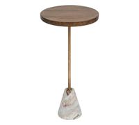 Atmosphera Table d'appoint Neith manguier et marbre marron & blanc