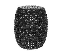Table d'Appoint Noire en Fer et Plastique en Forme de Tambour Taille Grande