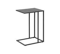 Table d'appoint ou bout de canapé en MDF et métal - Noir