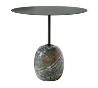 Table d'appoint plateau acier ovale Lato LN9 WxHxD 50x45x40cm