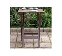 Table d'appoint pliable marron bois de peuplier massif