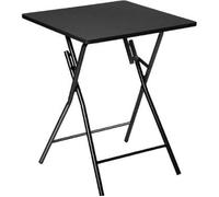 Table d'appoint pliante en MDF coloris noir - L.60 x l.60 x H.75 cm