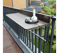 Table d'appoint pliante pour balcon, table d'appoint murale pour terrasse, économise de l'espace, design robuste, longueur totale de 39.4in / 100 cm