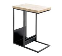 Table d'Appoint Porte Revues Marie 60cm Naturel & Noir