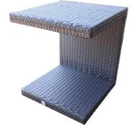 Table d'appoint pour chaises longues, Couleur : brun foncé, Taille : petite