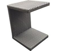 Table d'appoint pour chaises longues, Couleur : marron clair, Taille : grande
