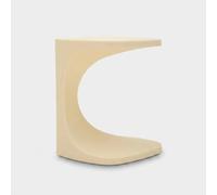 Mauro Ferretti Table basse Ibiza – Polyéthylène blanc 42×42×52 cm, forme arche, finition mate