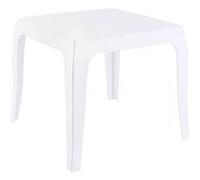 Table d'appoint Queen 50 x 50 cm , Blanc vernis