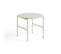 HAY Table d'appoint Rebar Ø45 cm Beige marble-alabaster