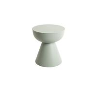 Table d'appoint ronde Acier D. 40 x H. 45 cm Vert Sauge