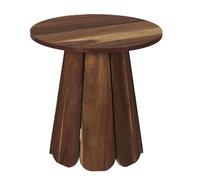 Table d'appoint ronde effet acacia VISBY - Marron