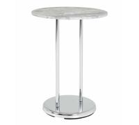 Table d'Appoint Ronde Effet Béton Miguel 55cm Gris