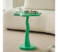 Table d'appoint ronde en bois moderne, petite table d'appoint pour salon ou chambre à coucher, parfaite pour l'entrée, 43,2 x 50,8 cm (l x H)