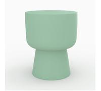 Table d'appoint ronde en métal vert D34 cm - Prisca - Maison Pavane