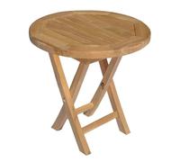 Table D'appoint Ronde En Teck 50cm Lombok Marron