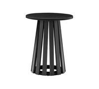 Happy Garden - Table d'appoint LIV Noir G - Ronde style scandinave, plateau 45 cm, supporte 100 kg