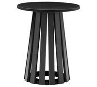 Happy Garden - Table d'appoint LIV Noir G - Ronde style scandinave, plateau 45 cm, supporte 100 kg