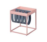 Table d'Appoint Rose avec Porte-Brochure - STACIO -