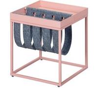 Table d'Appoint Rose avec Porte-Brochure - STACIO -