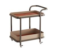 Table d'appoint roulante avec roulettes, table d'appoint mobile, table de service moderne pour le salon, petite table basse sur roulettes