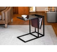Table d'appoint scandinave porte-revues en marbre Noora