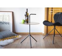 Table d'appoint scandinave transportable Xylème avec poignée