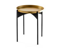 Table d'appoint Shb-002 or noir 44 x 44 x h57cm