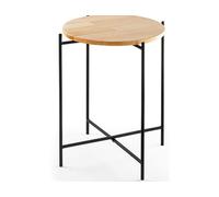 Table d'appoint Shb-004 noir naturel 46 x 46 x h56cm
