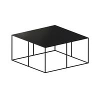 Table d'appoint Slim Irony 70x70x34cm epoxy-lacquered