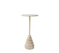 Table D'appoint AYTM SOLUM H67 Sable clair/Travertin