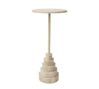 Table d'appoint Solum travertin h67cm HxØ 67x32cm