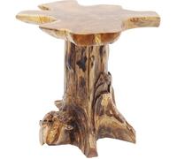 Kare Design Table d'appoint Tree, Nature-Marron, Bois Massif, Tronc d'Arbre, Style Rustique, Chaque Table Unique, Capacité de charge max 35kg, Décoration Chambre, Salon, Maison, 50x40x40 cm (H/L/P)