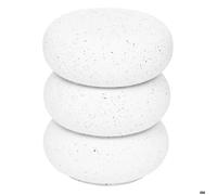 Table d’appoint ""Stoneto"" blanc 43x35x35cm - Atmosphera Créateur d'intérieur