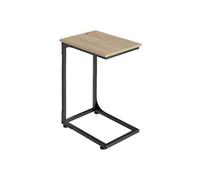 Table basse - TECTAKE - Table d'appoint ERIE bois et acier forme de C, style industriel, 40 x 30 x 63 cm - Bois clair/Chêne sonoma