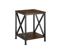 Table d'appoint style industriel Bois foncé industriel, rustique