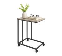 Relaxdays Table d'appoint C avec roulettes