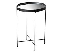 Table d'appoint table décorative noir table de salon en métal table porte-fleurs moderne noir, fer, LxlxH 37,5x37,5x60 cm