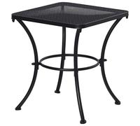 Table d'appoint - Table en métal rectangulaire - 45 x 45 x 50 cm - Design en treillis - Pour intérieur et extérieur - Noir