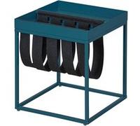 Table d'Appoint Turquoise avec Porte-Brochure - STACIO -