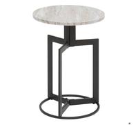 Table d'appoint Tusco noir 35x35cm - Atmosphera Créateur d'intérieur