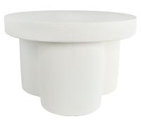 Table d'appoint Van Manen « Spielzeug » couleur crème, métal, 54 x 54 x 34 cm, décorative