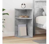vidaXL Table d'appoint Gris béton 29,6 x 29,6 x 60 cm
