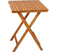 Table de balcon et de jardin en acacia - 72 x 55 cm - Table de bistrot en bois Table pliante Table de brasserie en plein air